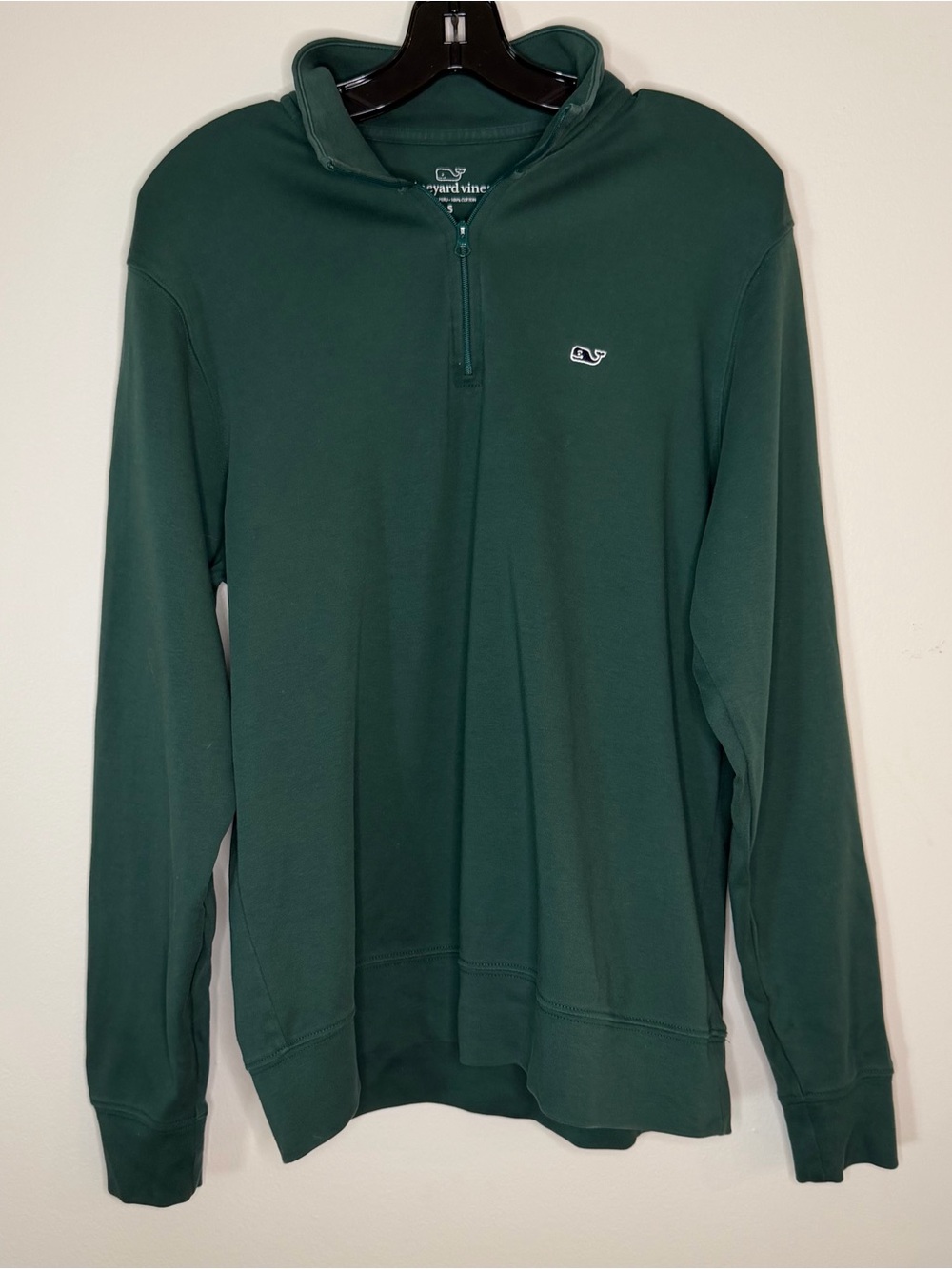 Vineyard Vines Men’s Dark Green Half-Zip Pullover, S